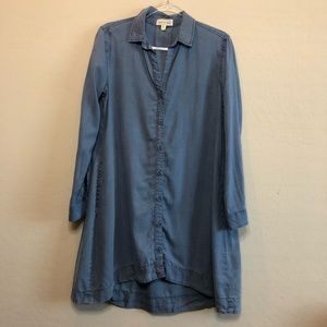 Cloth & Stone Chambray Button Down Dress D1